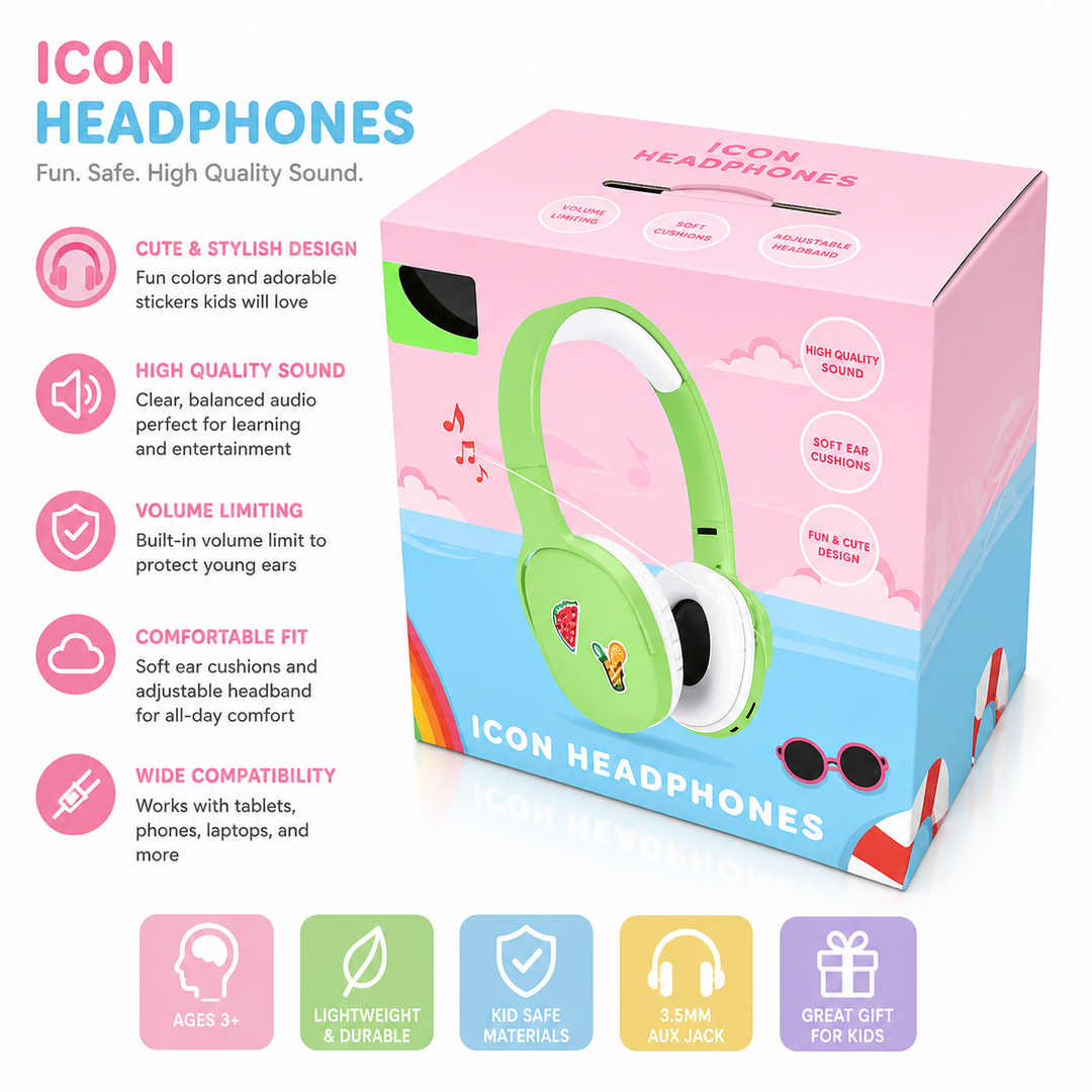 2 x Icon Orbit Headphones
