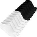 Bencailor 6 Pairs Women Toe Socks Cotton Compression Anklelow Cut Five Toe Sock for Women Men Kids Athletic Running(Black, White, 5-9)