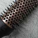 Upgraded Infrared Bounce Brush, Heated Thermal Round Brush with 5 Heat Settings & LED Display, 1.5 Inch lonic for Hair Straightener & Curling Wand, Dual Voltage, Blowout Look, Gifts for Women