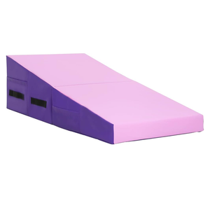 BestMassage Gymnastics Mat Incline Mat Tumbling Mat Folding Gymnastic Tumbling Mat Indoor/Outdoor Exercise Mat Home Gym Yoga Mat with Handle