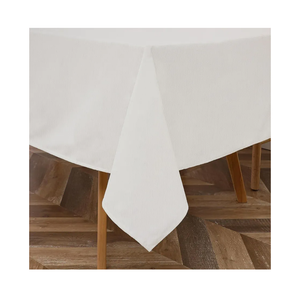 Majestic Giftware PVC Faux Leather Rectangle Tablecloths | (TCE37-54120) White Waterproof & Spill Proof Dining Table Cover | Decorative Washable Tablecloth for Home, Kitchen, Party (54X120)