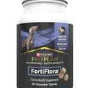 Purina Pro Plan Veterinary Supplements FortiFlora Chewable Dog Probiotic Supplement Tablets - 45 ct. Canister, Best By DEC 2026
