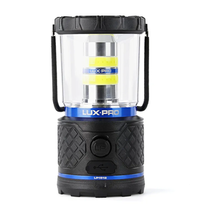 LUXPRO Rechargeable Dual-Power 1100 Lumen LED Lantern for Up to 150 Hours of Use - Camping Lantern with Built-in Power Bank - Dimmable LED Light with IPX4 Water-Resistant Rating