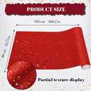16" 30 ft Red Glitter Bulletin Board Paper Roll, Bulletin Board Paper for Classroom Background, Durable Bulletin Board Roll for School Office Decor, DIY Crafts, Posters, Wall Display Supplies