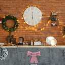 Hungdao 2 Pcs Christmas Kitchen Towels Bows Decor Christmas Decorative Dish Hand Towels Red and White Stripes Cabinet Bows for Xmas Bathroom and Kitchen Decor