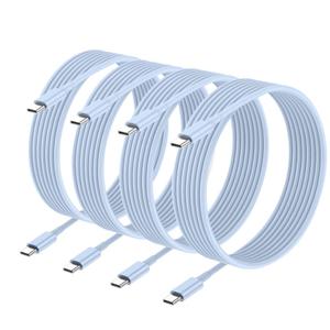 USB C Cable,4 Pack 10ft [Apple MFi Certified] 60W,Type-c Fast Charging Cable Compatible for iPhone 17/17 Air/17 Pro/17 Pro Max/16/16 Pro/16 Plus/16 Pro Max/15/15 Pro/15 Plus/15 Pro Max (Blue)