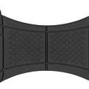 Motor Trend Premium FlexTough Deep Dish Rear Rubber Floor Mat Liners, Heavy Duty All-Weather Universal Fit Trim-To-Fit Floor Mats for Cars Sedans Trucks SUVs, Durable & Easy To Clean Car Mats - Black