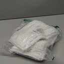 SUBRTEX Bathroom Rugs Chenille Bath Rug Soft Short Plush Bath Mat Soft Shower Mat Water Absorbent Shower Mat Quick Dry Machine Washable(White,18" x 24")