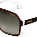 Carrera Sunglasses (Safilo Group) Men's CA1001/S Pilot Sunglasses, Havana White/Brown Gradient, 62 mm