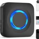 WIFI Wireless Doorbell Chime Compatible with Ring, Nest, Blink Video Doorbells, Smart Indoor Doorbell Receiver with LED Flash Alert for Home Security (1 Pack)