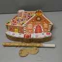 Christmas Gingerbread House Theme Piata 16 Inch Mexican Piata with Stick Blindfold Christmas Piatas Bundle for Xmas Birthday Holiday Game Favor Photo Prop