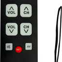 Universal Big Button TV Remote for Seniors, Elderly - Simple Remote - Easy to Use and Set Up with Auto Search & Learning Functions for Major TV Brands, Dementia Friendly Gifts