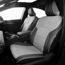 FREESOO 1:1 Custom Fit Seat Covers for Toyota Camry Hybrid XLE - Hybrid XSE 2026 2025, Waterproof Leather Car Seats Cover Full Set for Camry(BlackGrey)