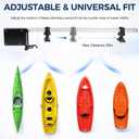 Sunluway Kayak Trolling Motor Mount, Adjustable & Universal Fit, Kayak Transom Motor Mount Bracket & Fishing Accessories Mount Platform for Most Clamp-on Electric Trolling Motors Up to 60lbs Thrust