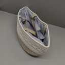 Baby Diaper Caddy Organizer, Portable Nursery Storage Basket with Changeable Compartments, 100% Cotton Woven Rope Baskets, Car & Changing Table Tote, Newborn Gift (Yellow)