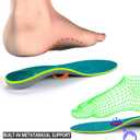 STSVZORR 220 lbs+ High Arch Support Insert Metatarsal Pad Pain Relief Men Women Plantar Fasciitis Insole Orthotic Flat Feet Heel Spur Comfort Standing All Day, Work Boots Shoe Insole Size 13