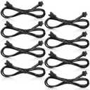 Kanayu 8 Pcs Christmas 4 Pin RGB LED Accent Multicolor Light Extension Cable Wire Cord Set for LED Motorcycle ATV Car Multicolor Neon Strip Trucks Rock Light (47 Inch)