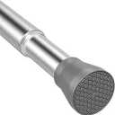 Shower Curtain Rod Tension Curtain Rod 3064 Inch Silver Shower Rod Curtain Rod no Drilling Expandable Tension Curtain Rod Spring Curtain Rod for Bathroom Closet Doorway Door
