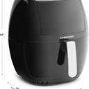 CHEFMAN 2 Qt Mini Air Fryer – Digital Space-Saving Compact Air Fryer with Nonstick and Dishwasher Safe Basket, Quick & Easy Meals in Minutes, Features Digital Timer and Shake Reminder – Black