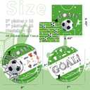 2 x 52 Pack Soccer Party Supplies Soccer Plates Napkins Tableware Set for Soccer Theme Birthday Party Decorations,for 16 Guests