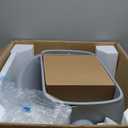 Open-Top Self Cleaning Litter Box, Automatic Cat Litter Box for Multiple Cats, APP Control, Safety Protection, Includes Trash Bags, White/Grey