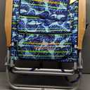 Tommy Bahama 4-Position Extended seat Height Easy in-Easy Out Folding Backpack Beach Chair, 35.43"x24.69" X 25.20"