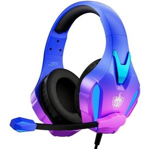 PHOINIKAS PS4 Gaming Headset for PC, Switch, PS5 Headset with 7.1 Stereo Sound, Gaming Headphones with Noise Cancelling Mic, LED Light, Over Ear Headset for Laptop, Mobile (Violet) PHOINIKAS PS4 Gaming Headset for PC, Switch, PS5 Headset with 7.1 Stereo Sound, Gaming Headphones with Noise Cancelling Mic, LED Light, Over Ear Headset for Laptop, Mobile (Violet)