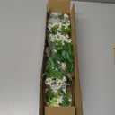 5pcs Green Faux Stems Artificial Flower Branches for Vase -29.9", Silk Tall Fake Greenery Branch with Flowers Arrangements for DIY Bouquets Wedding Home Office Vase Fillers Decor (White)