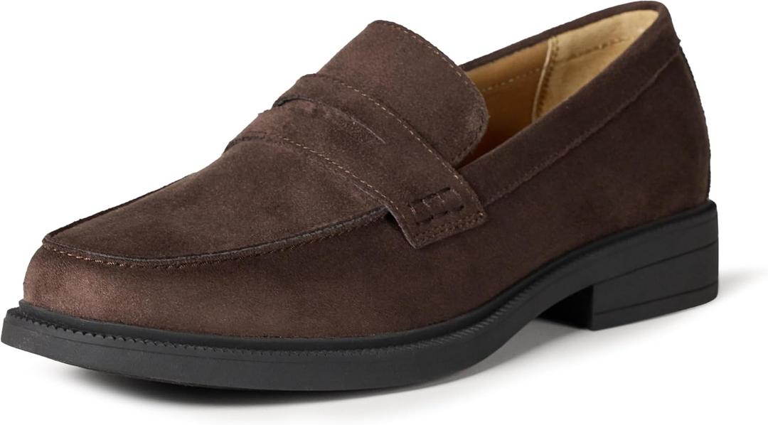 Amazon Essentials Men's Classic Penny Loafers Dress Shoes, Size 11 (Brown)