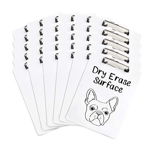 Blue Summit Supplies 30 Pack Dry Erase Clipboard, Whiteboard Clipboard for Classroom, White Board with Front Surface and Low Profile Clip, Designed for Classroom and Business Use