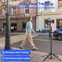 Auto Face Tracking Tripod for iPhone with Light 70.9 Selfie Stick Tripod Stand Follows Your Movement 360Phone Camera Tripod with Wireless Remote for Content Creator Vlog Live Stream Video Recording