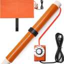 Integrated DesignPVC Heat Blanket 3 1/2" To 4",5 Year Warrnaty,Heat from 195  for 3 Min to Bend,Newly Added Overheat Protection and Temperature Control,Made Silicone,Longer Service Life,120V/200W (Orange)