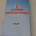 10000mAh Heated Seat Cushion Battery Operated - Foldable Portable USB Rechargeable Heating Seat Cushion for Office, Bleacher, Stadium, (Upgraded Black- Foldable)