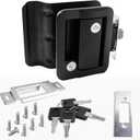 RV Travel Trailer Entry Door Lock Polar Black Paddle Deadbolt