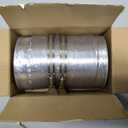 Cenipar Dryer Vent Hose-4 inch Ducting Vent Hose Flexible Aluminum Foil Non-Insulated (4 inch 8 feet) with 2 Clamps