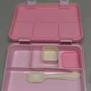 QCQHDU Bento lunch Box for Kids-4 Compartment,1180ml Lunch Containers for Adults,Microwave & Dishwasher & Freezer Safe,School,Work,Picnics with Sauce Vontainers,BPA-Free(Pink)