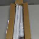 White Flag Poles for Outside House - 5ft Tangle Free Flag Pole for House,Heavy Duty Metal Flagpole Hardware for 3x5 American Flags,Outdoor Flagpoles Mount for Porch,Car,Truck,Boat (Without Bracket)