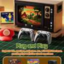 Huqjot Retro Gaming Console Stick with 20000+ Classic Games, 4K HDMI Plug and Play, Dual 2.4GHz Wireless Controllers, 23 Built-in Emulators (64GB)