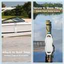 AWEMUFA Boat Fenders Easy to Install Bumper for Docking Ideal Fender for Pontoon, Bass, Jet Ski and Fishing Boats