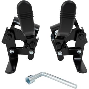 Wheelchair brakes, Universal Brake, Replacement Parts, One-Handed Operation, Suitable For Most Manual Wheelchairs (1 Pair, Black)
