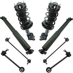 TRQ Front and Rear Suspension Kit Complete Strut & Coil Spring Assembly Shock Absorber Sway Bar Stabilizer Link Compatible with 2009-2015 Honda Pilot