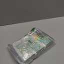 100 Pack Resealable Holographic Bags for Small Business, Iridescent Mylar Bags with Clear Front Smell Proof Foil Packing Pouches for Multipurpose Storage (6.3 X 9.5 inches)