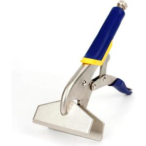 10 Inch Hand Seamer, Sheet Metal Bending Tool with Locking Mechanism, High Carbon Steel Duckbill Pliers for HVAC Duct, Roofing & Metal Folding, Flat Jaw Seamer Clamp Heavy Duty