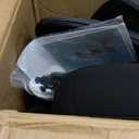 Ergonomic Office Chair, Mesh Desk Chair with Headrest, Lumbar Support, Thick Seat Cushion, Flip-up Arms, High Back Computer Task Chairs for Home Office, Black/Silver