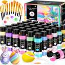 52 PCS Pastel Acrylic Paint Set with 12 Brushes, 2 Knives, Palette & Sponge, 36 Colors (2oz/60ml) Art Craft Paints for Adults Kids Artists Beginners, Canvas Ceramic Rock Eggs Paint Kit Art Supplies