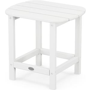 POLYWOOD SBT18WH South Beach 18" Outdoor Side Table, White