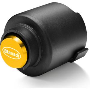 Trailer Lock Fits 2 5/16 Inch Coupler, Heavy-Duty Steel Hitch Lock, Anti-Theft & Pry-Resistant for RV, Boat, Cargo Trailer (Yellow)