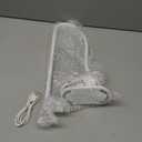 deaunbr LED Reading Light with Clip, Desk Lamp 48 LEDs 2600mAh Battery USB Rechargeable Book Lights Stepless Adjustable Brightness Eye Protection Flexible Table Lamps for Bed Headboard, Home, Office (White)