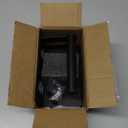 VOLDRA Toilet Paper Holder with Phone Shelf, Self-Adhesive or Screw-in Toilet Tissue Roll Holder Wall Mount, Rustproof & Multifunctional Bathroom Toilet Paper Holder Storage Dispenser(Black)