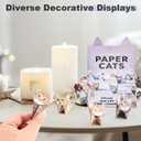 3 x DIY Paper Cats Origami Kit, Cute Animals Shaped 3D Origami Kit, Christmas Decoration Kits, Fold Your Own Papers Cat Figures, Christmas Gifts for Men, Women (Cats)